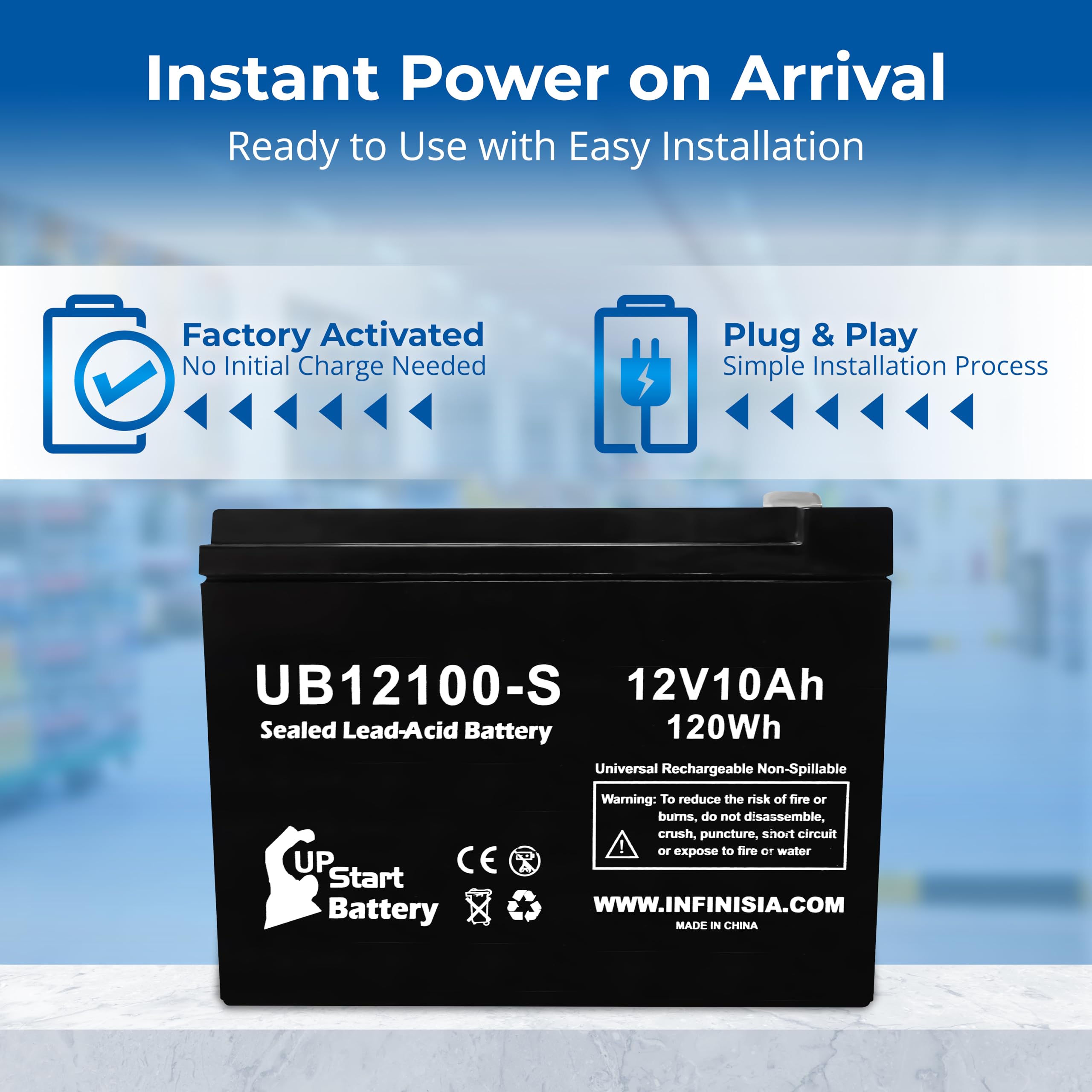 Amazon.com: 12V 10AH Battery Replacement For DR Mower Battery